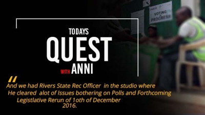 Recap on Todays Quest: Listen to Rivers State REC make Clarification on Dec 10 Rerun.